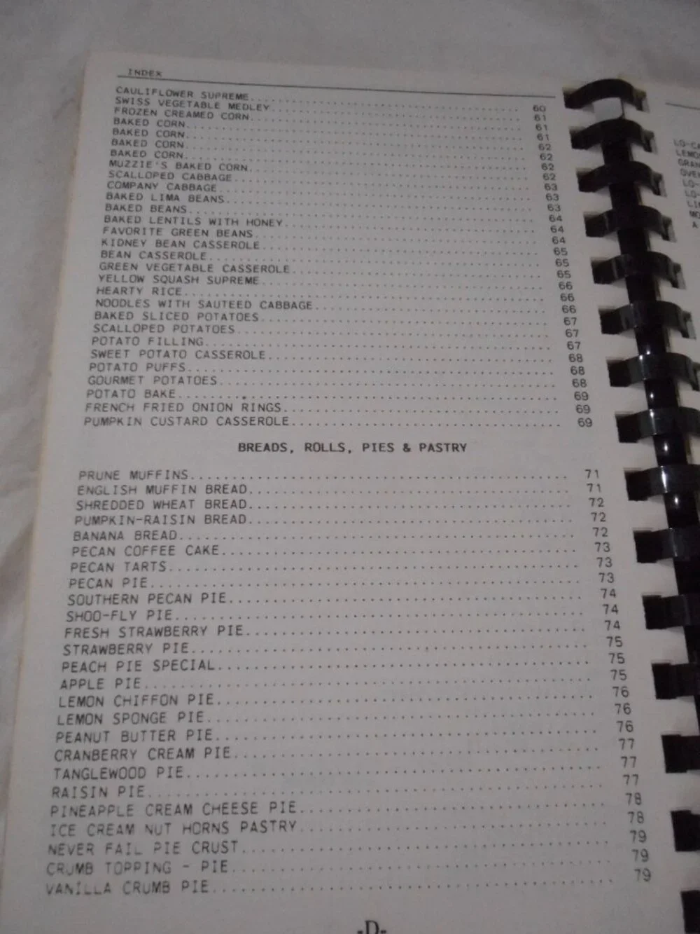 Vintage 1987 Softcover Spiral bound Country Cookbook Central PA